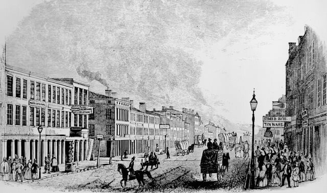 View of Main Street Louisville in 1846