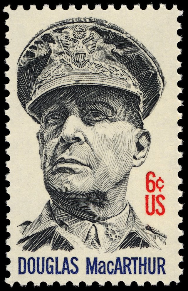 MacArthur commemorative postage stamp