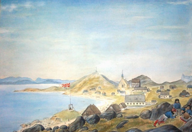 Godthåb in Greenland, c. 1878