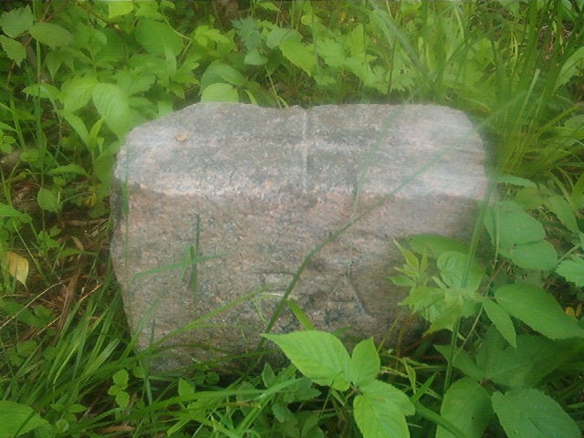 The cornerstone of the Erie Triangle—the westernmost point in the state of New York