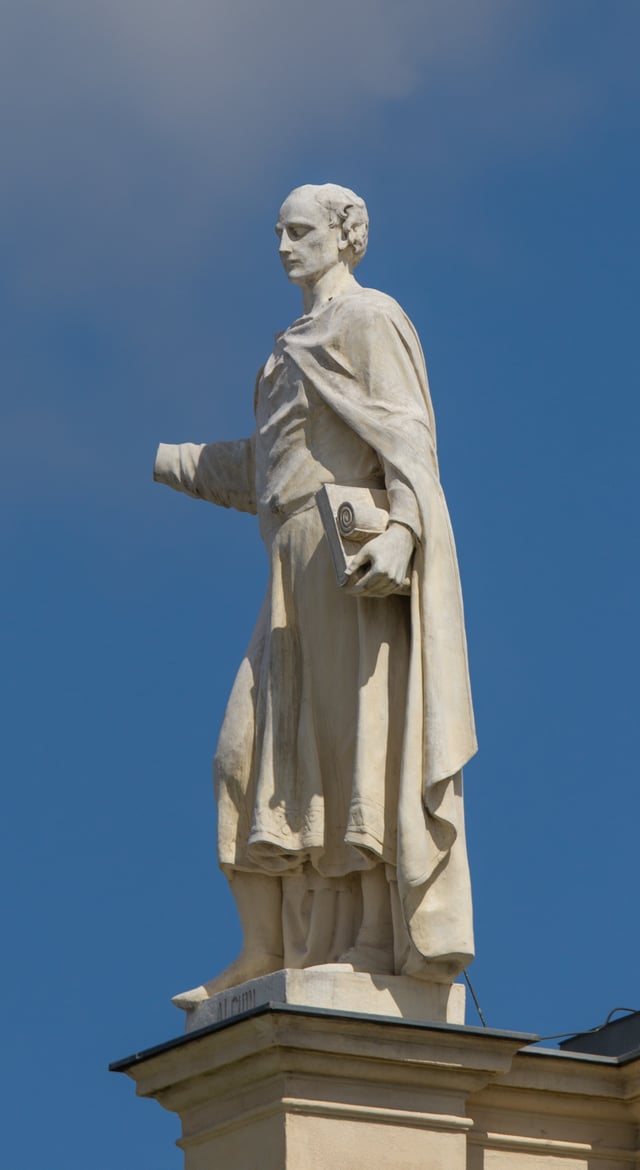 Alcuin, roof figure, Museum of History of Arts, Vienna.