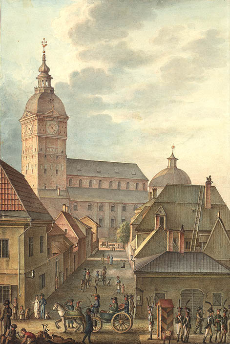 Turku Cathedral, 1814, prior to the Great Fire in 1827