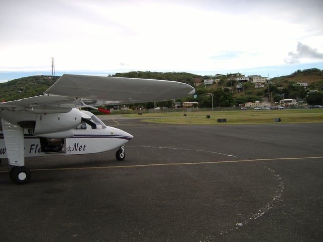 The airport has one paved runway.