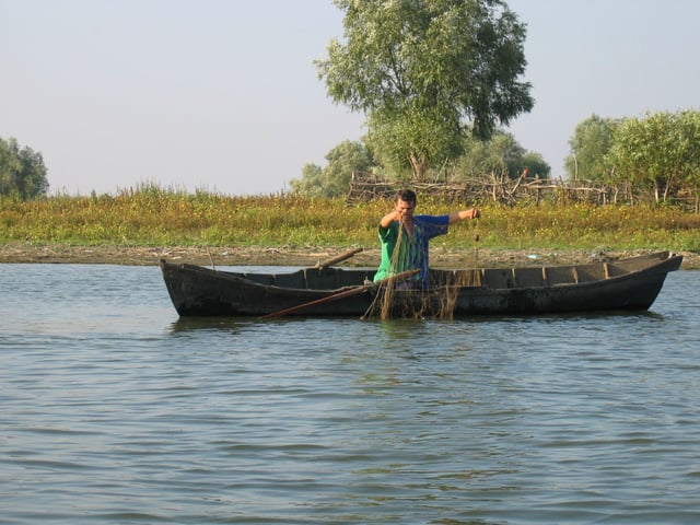 Fisher in the Danube Delta