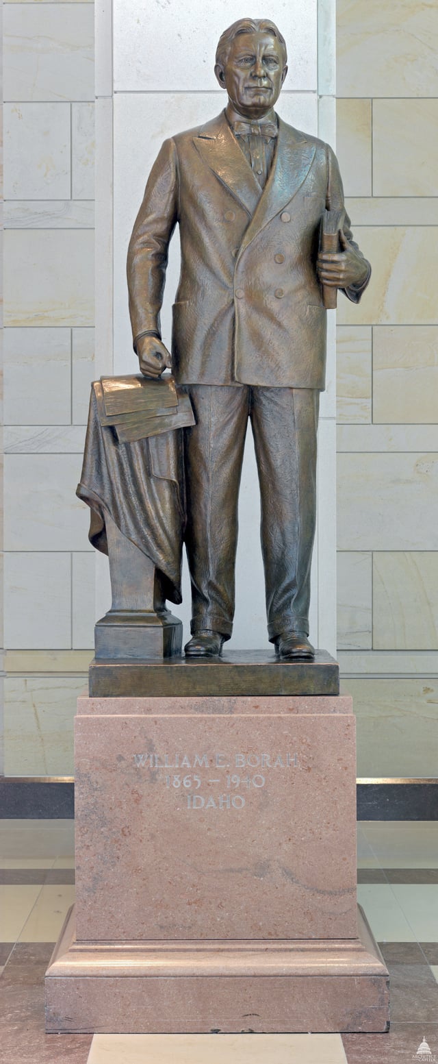 Statue of Borah in Statuary Hall in the Capitol by Bryant Baker, 1947