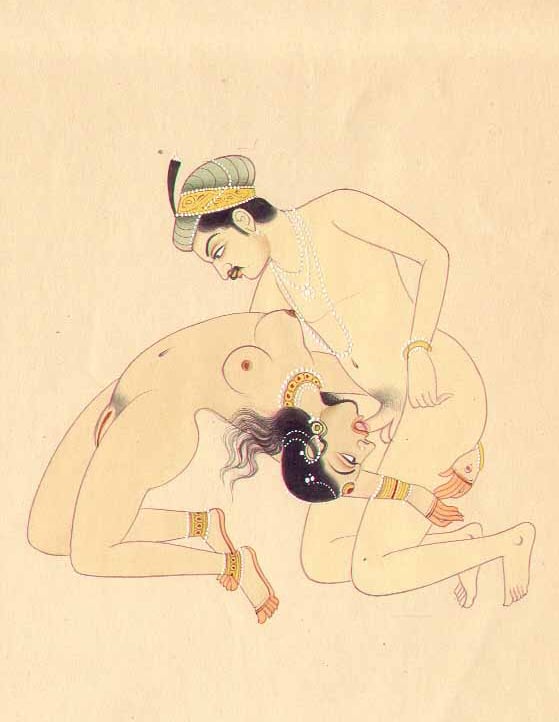 Oral sex depicted in the Kama Sutra