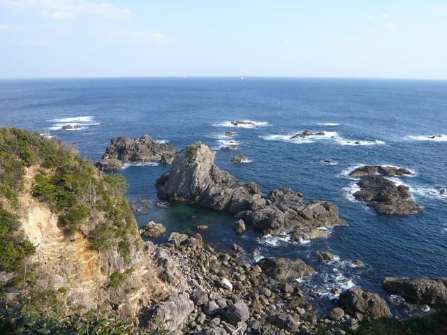 Collision site off Kii Oshima.