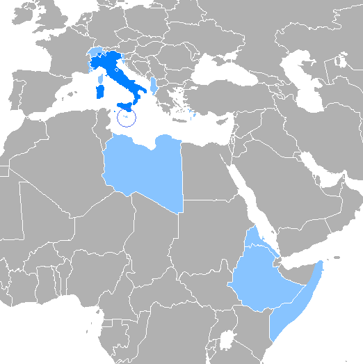 Use of the Italian language in Europe and former use in Africa