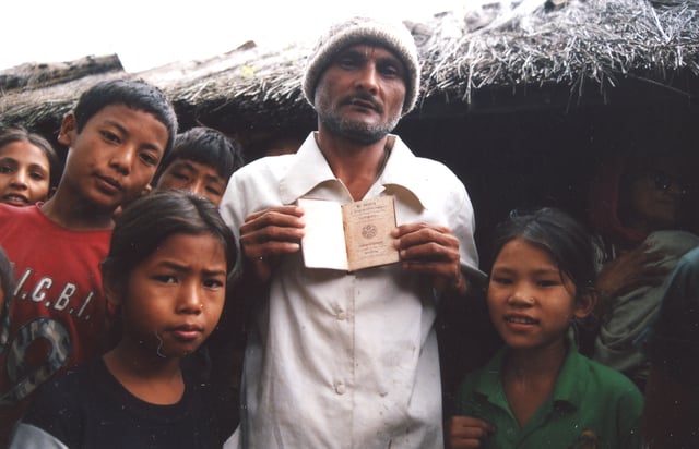 Ethnic Lhotshampas, Bhutanese refugees left Bhutan, arrived in Nepal in the early 1990s.