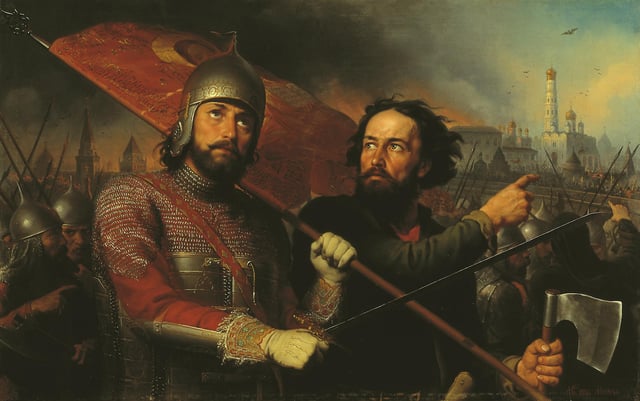 Minin and Pozharsky, whilst on their way to relieve Moscow, made Yaroslavl their base and thus de facto capital of Russia for two months in 1612