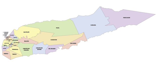Political map of Naga