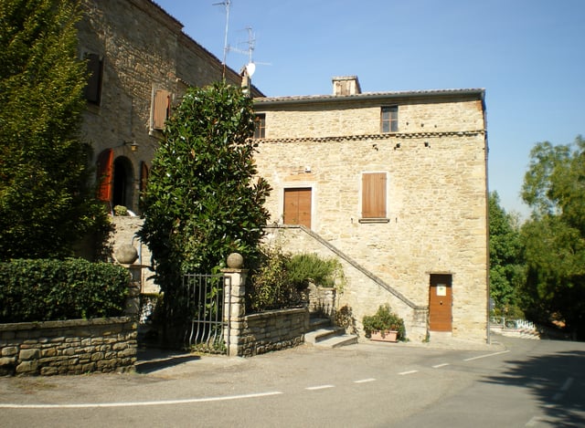 Birthplace of Benito Mussolini in Predappio; the building is now used as a museum