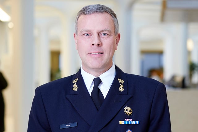 Lieutenant admiral Rob Bauer is the current Chief of Defence.