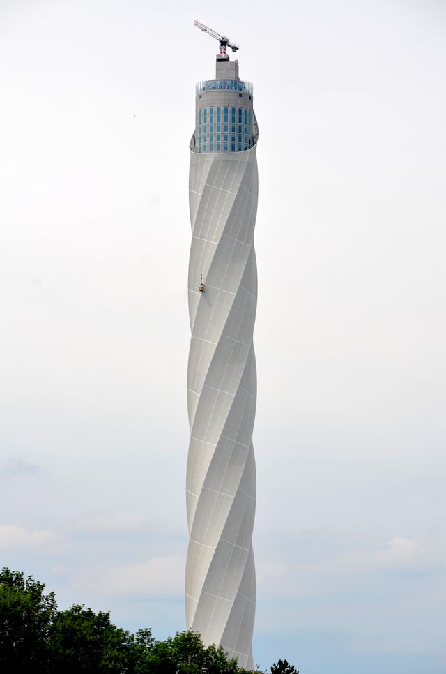 TyssenKrupp elevator test tower (246m)  near Rottweil (2018)