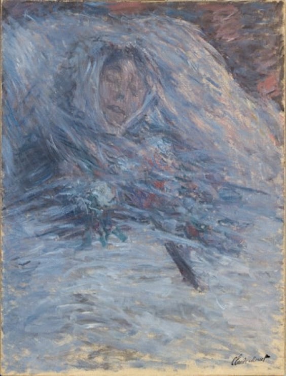 Claude Monet, Camille Monet on her deathbed, 1879, Musée d'Orsay, Paris