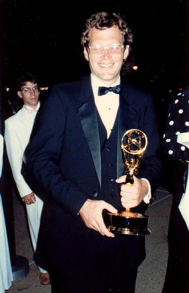 Letterman at the 38th Primetime Emmy Awards in 1986