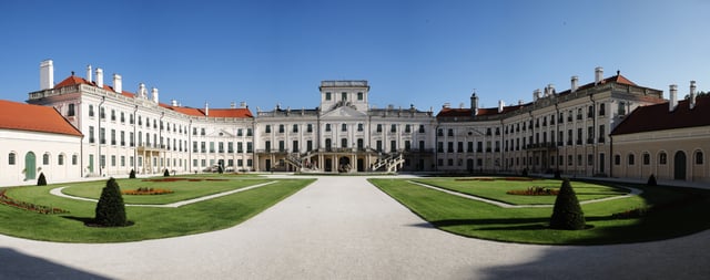 Esterháza Palace, the "Hungarian Versailles" in Fertőd, Győr-Moson-Sopron County