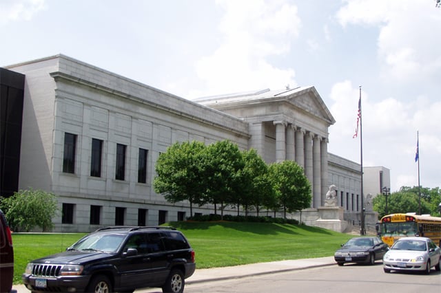 The Minneapolis Institute of Art's Neoclassical north facade, designed by McKim, Mead, and White