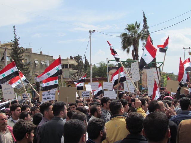 Protests in Douma, 8 April 2011