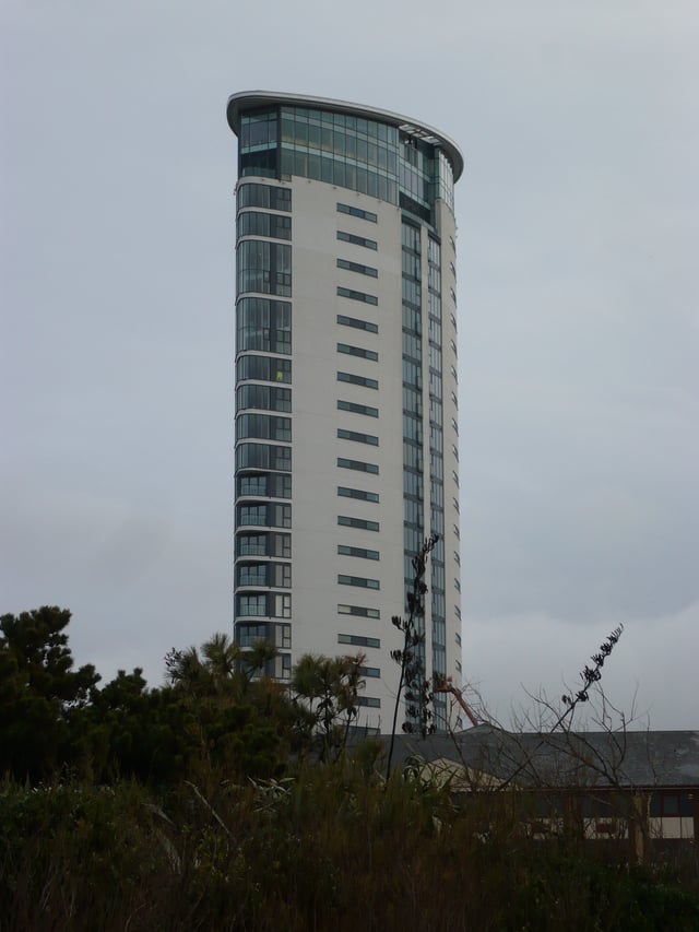 The Meridian tower, Swansea. Tallest building in Wales