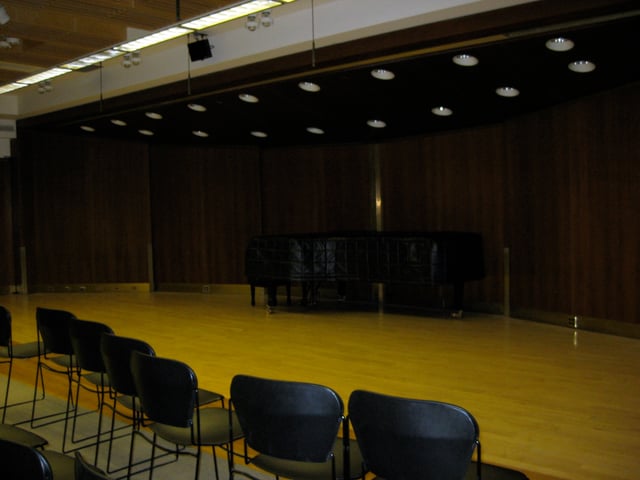 Morse Hall, one of the performing spaces inside the Juilliard School