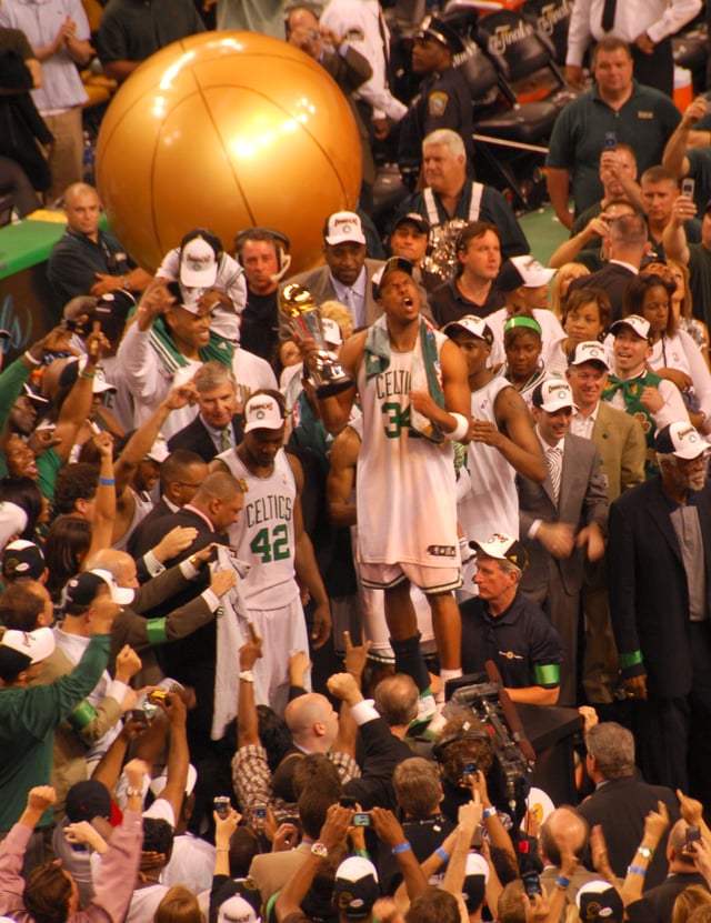 The Boston Celtics championship celebration following the 2008 NBA Finals