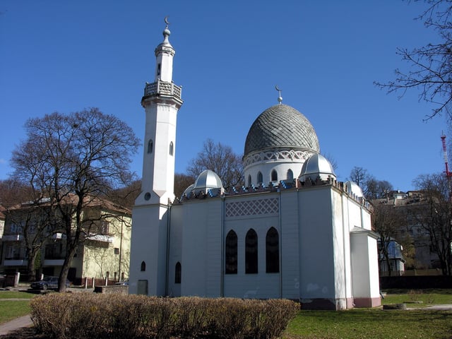 Kaunas Mosque is the only brick mosque in Lithuania. To this day, it is still used by the Lipka Tatars, who were settled in the country by Vytautas the Great during the Middle Ages.
