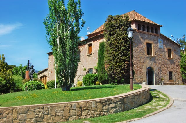 Main façade of old La Masia, the Barcelona youth academy. La Masia academy was Cruyff's brainchild.
