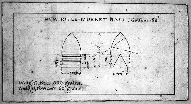 1855 Minié Ball design from the U.S.