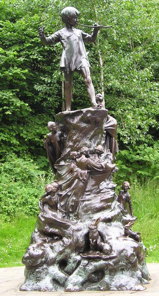 Peter Pan statue by Sir George Frampton in Kensington Gardens, London