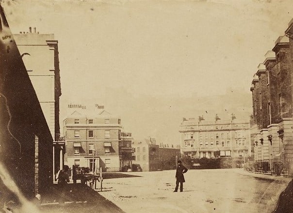 A very early photograph showing a Dover street scene, c. 1860