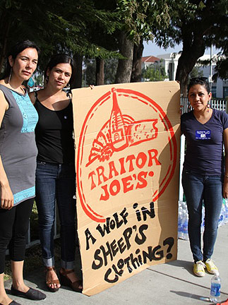 February 2012 protest at Trader Joe's Headquarters in Monrovia, California