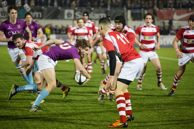King's traditional rivalry with UCL is nowadays most noted at the yearly varsity rugby match