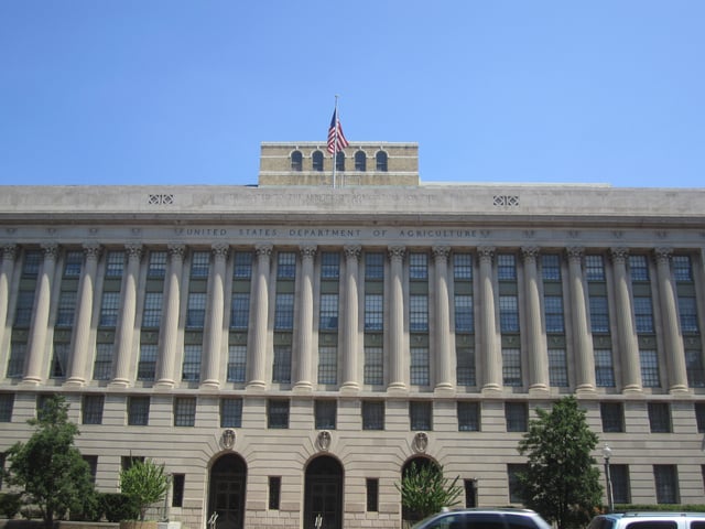 The Jamie L. Whitten Building in Washington D.C. is the USDA headquarters.