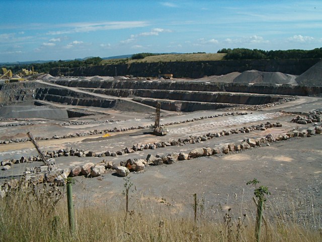 Stone quarries are still a major employer in Somerset