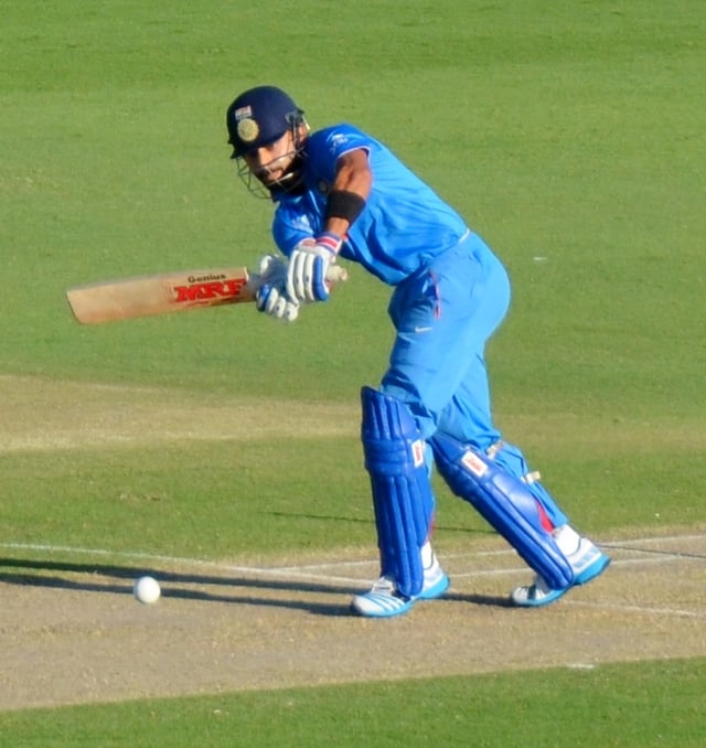 Kohli playing the flick shot during the 2015 World Cup