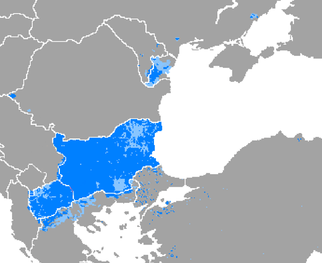 Areas of Eastern South Slavic languages