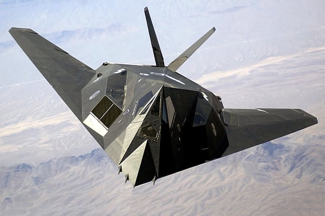 The USAF F-117 Nighthawk, one of the key aircraft used in Operation Desert Storm