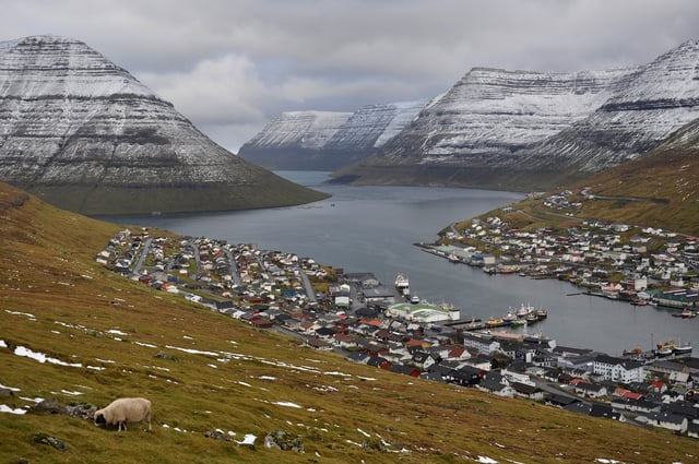 Klaksvík, on the island of Borðoy, is the Faroe Islands' second-largest town.