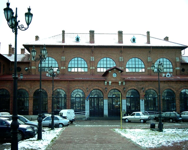 Burdujeni train station in Suceava