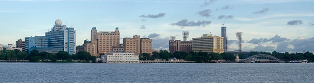 Kolkata Skyline from Howrah.