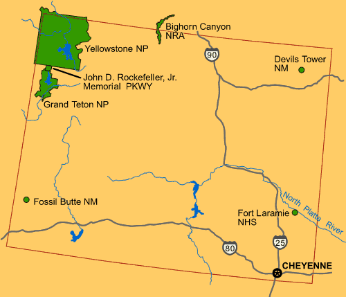 National Park Service sites map