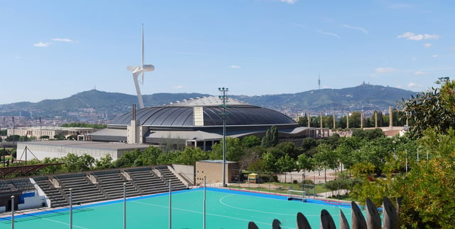 Palau Sant Jordi (St. George's sporting arena) and Montjuïc Communications Tower