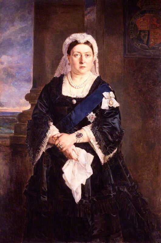 Victoria admired Heinrich von Angeli's 1875 portrait of her for its "honesty, total want of flattery, and appreciation of character".