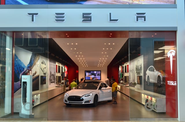 Tesla store in Toronto.