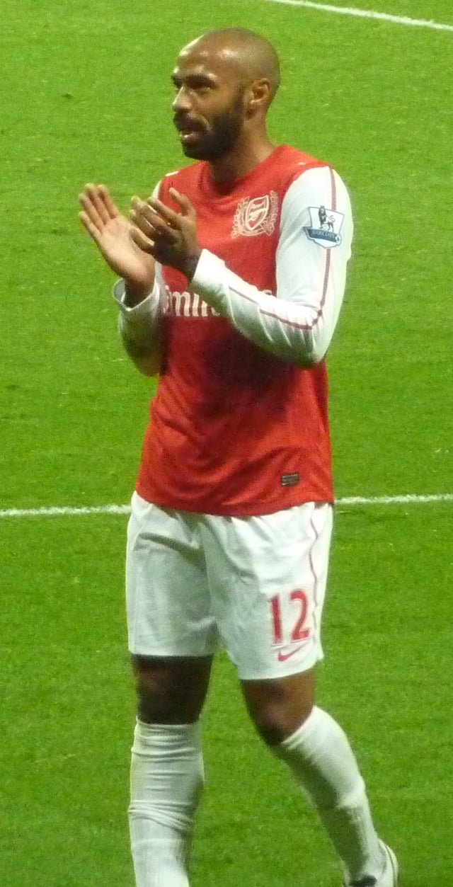 Henry won two Premier League titles with Arsenal.