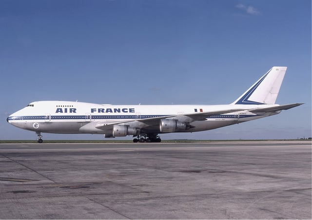 Air France operated 33 Boeing 747s by 1983. Here, a 747-100 is seen at CDG Airport in 1978