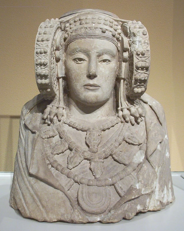 Lady of Elche, a piece of Iberian sculpture from the 4th century BC