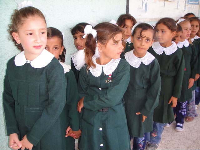 School girls in Gaza Strip