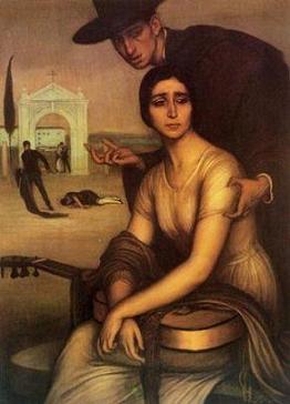 La malagueña (1919) by Julio Romero de Torres